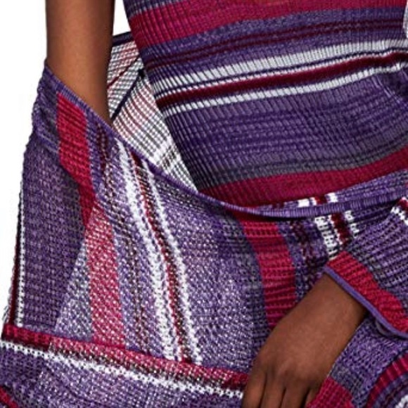 ZARA Knit Striped Long Cardigan Jacket Kimono - Picture 4 of 8